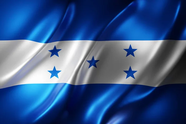 Renderização Uma Bandeira Nacional Honduras — Fotografia de Stock