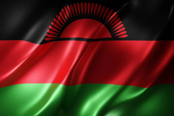 Representación Una Bandera Nacional Texturizada Malawi — Foto de Stock