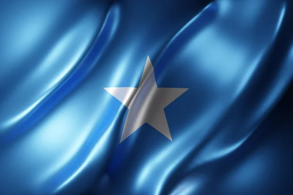 Tolkning Texturerad Nationell Somalia Flagga — Stockfoto