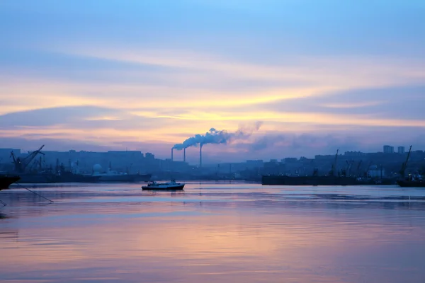 Morning in the port — Stock Photo, Image