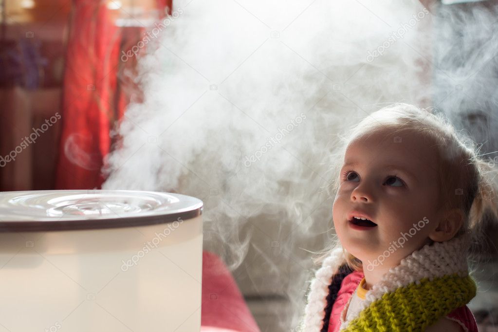Baby and humidifier