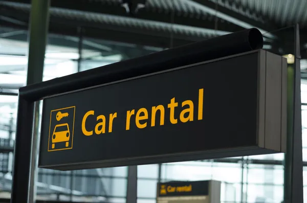 Car rental sign — Stock Photo, Image