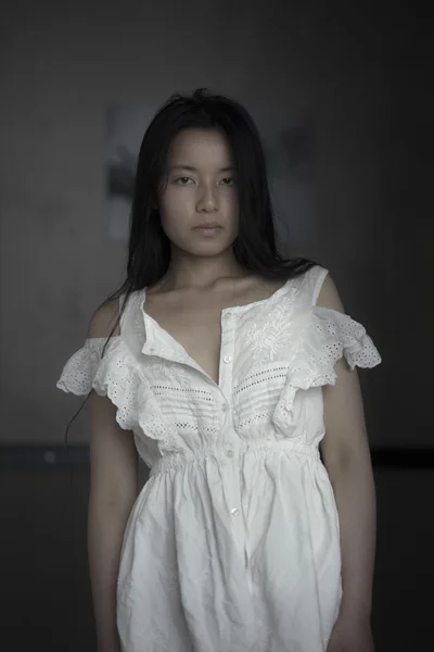 Krásné asijské žena Stock Obrázky