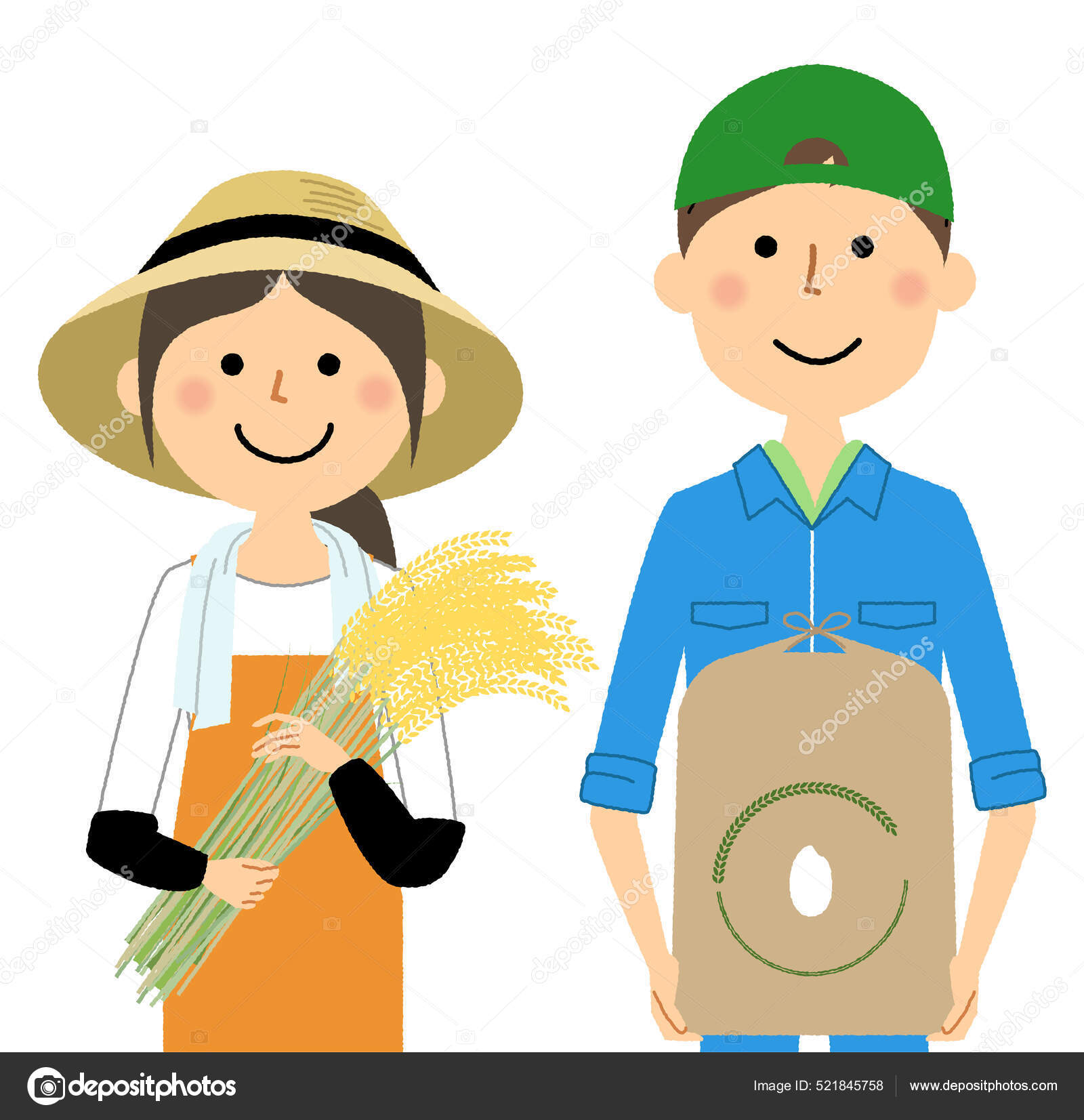 Farmers Harvesting Rice Illustration Farmers Who Harvest Rice Stock Vector Image by ©studiolaut #521845758 Farmers Harvesting Rice Illustration Farmers Who Harvest Rice Stock Vector Image by ©studiolaut #521845758
