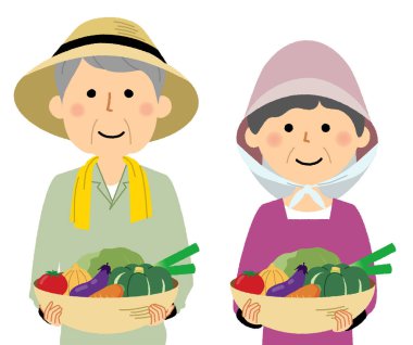 Sebze toplayan çiftçiler / Sebze toplayan çiftçilerin bir göstergesidir.