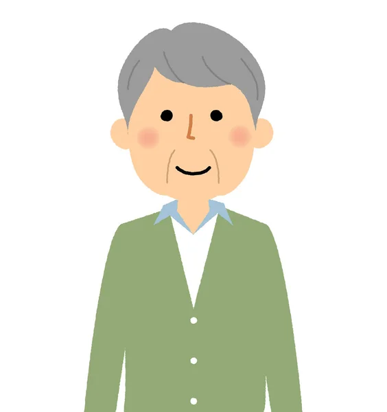 Illustration Elderly Man Elderly Man Illustrations — ストックベクタ