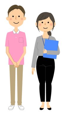 - Bakım ekibi. - Bakım personelinin bir çizimi..