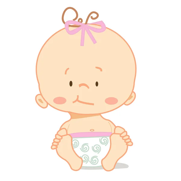 Cute baby — Stock Vector