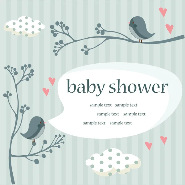 Baby boy shower — Stock Vector