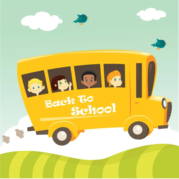 Autocarro escolar — Vetor de Stock
