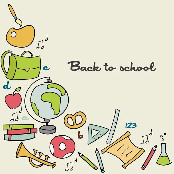 Back to school background — Stock Vector