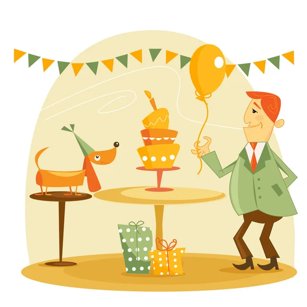 Fiesta de cumpleaños — Vector de stock