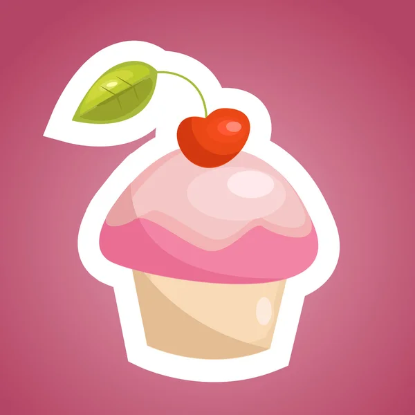 Cupcake fond — Image vectorielle