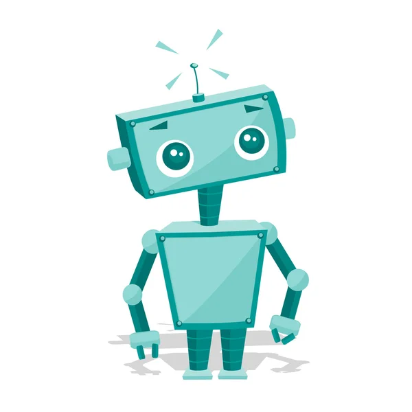 Cute cartoon robot — Stockvector