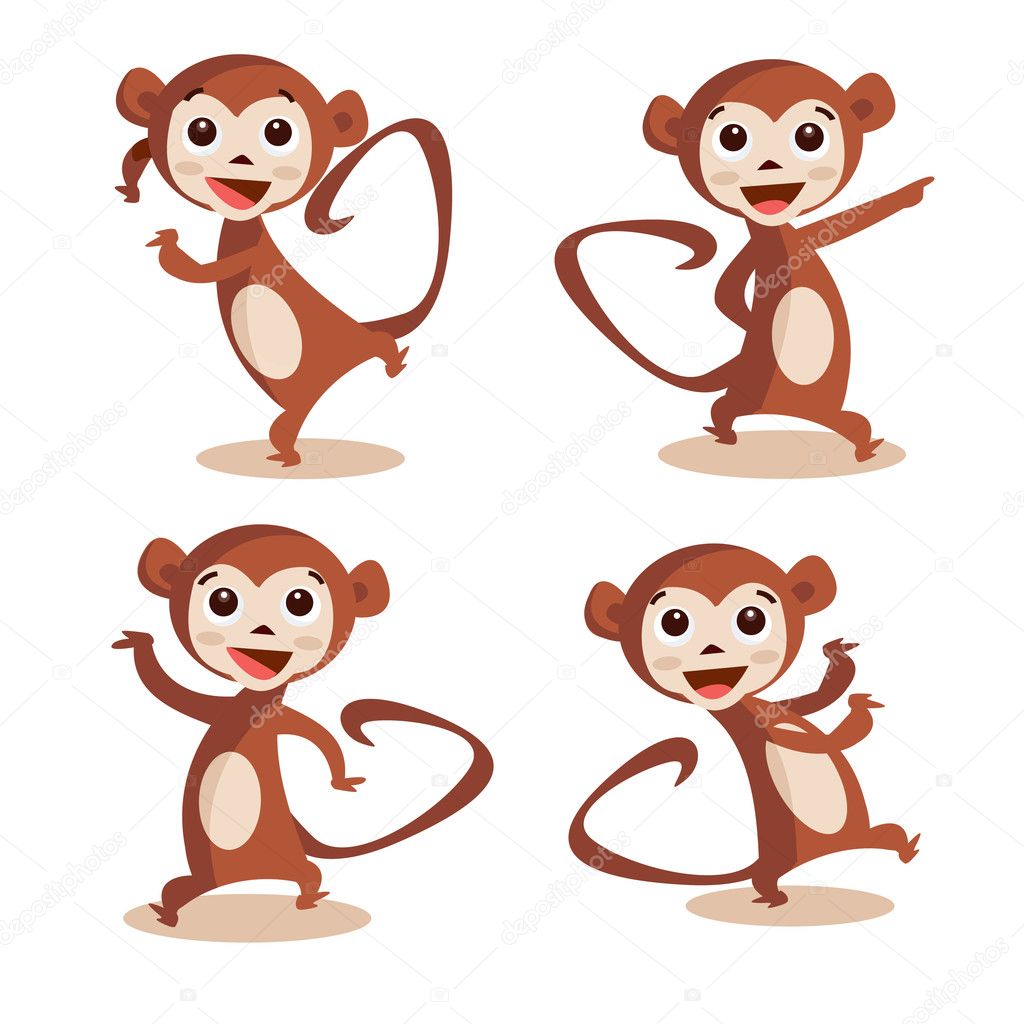Cute dancing monkey