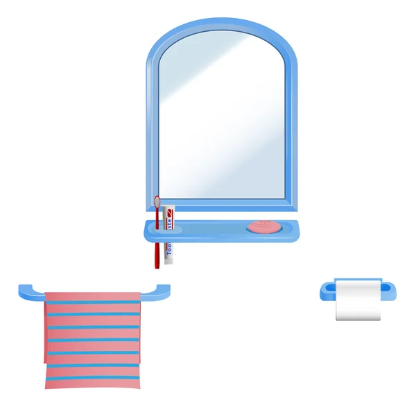 Ensemble salle de bain — Image vectorielle