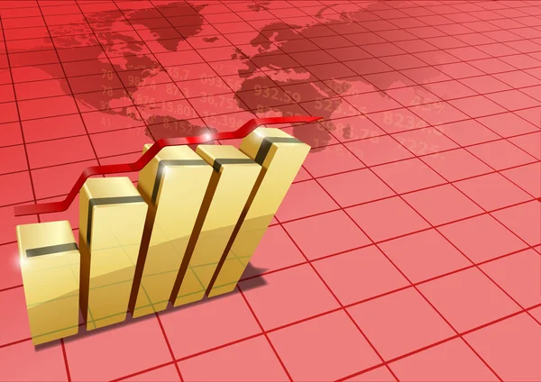 Statistiche mondiali — Vettoriale Stock