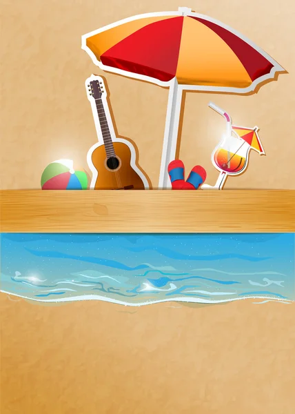 Fête de plage — Image vectorielle