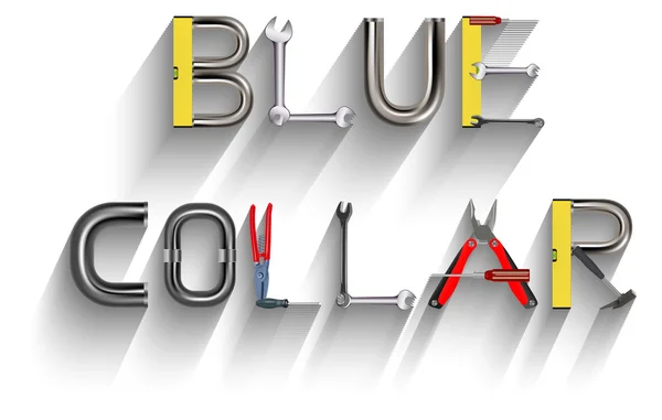 Blue collar — Stock Photo, Image