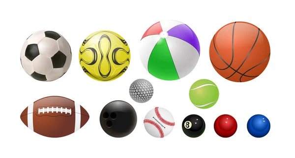 Balls set — Stock Vector