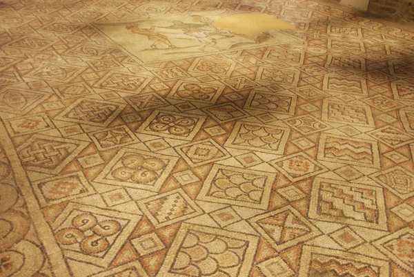 古代镶嵌地板 — 图库照片