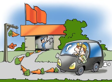 Yemler müşteriler kaçak avlanmak için konur