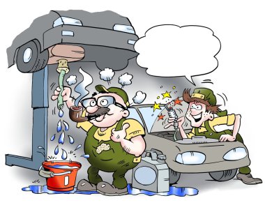 Atölye piposunu bir mekanik