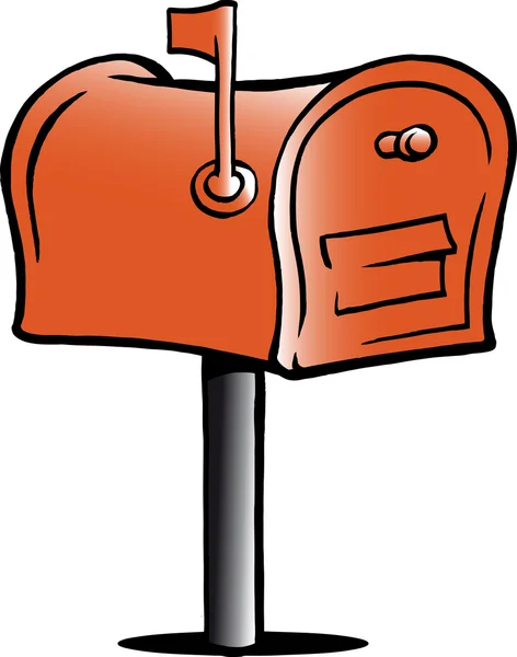 Handgezeichnete Vektorillustration eines Briefkastens — Stockvektor