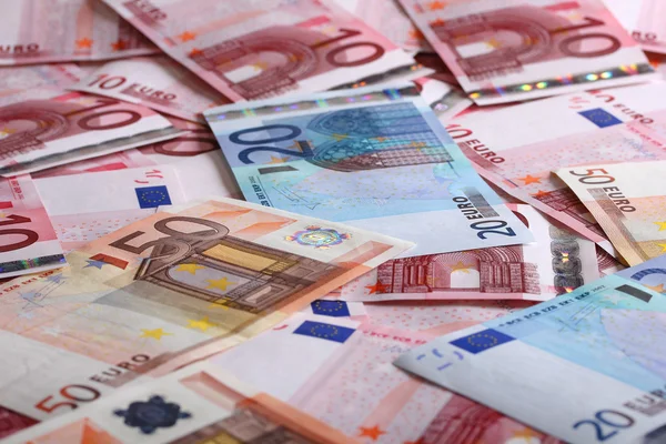 Una gran cantidad de euros de fondo — Foto de Stock