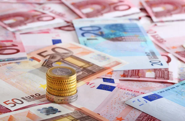 Viel Euro für den Hintergrund — Stockfoto