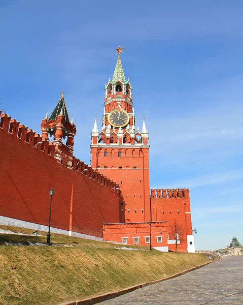 Московский Кремль. Спасская башня — стоковое фото