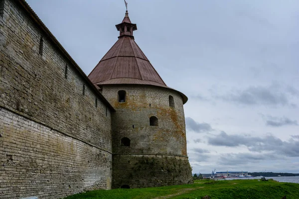 Fort Oreshek. Fort Shlisselburg bij Sint-Petersburg, Rusland. Opgericht in 1323. — Stockfoto