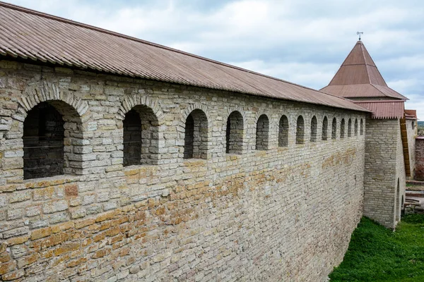 Fortaleza de Oreshek. Fortaleza de Shlisselburg perto de São Petersburgo, Rússia. Fundada em 1323. — Fotografia de Stock