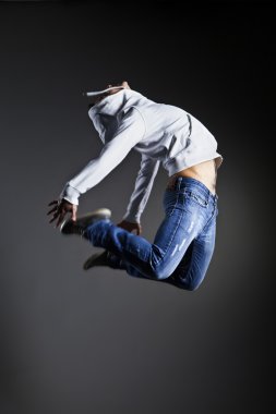 Stüdyo arka plan poz dansçı