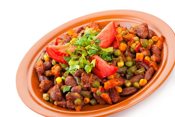 Traditional mexican chili with kidney beans — Stock Image Traditional mexican chili with kidney beans Stock Photo