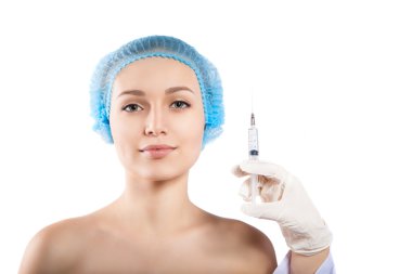 güzellik uzmanı hasta ile