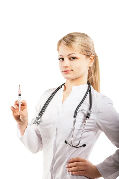 Doctor with stethoscope — Stock Photo, Image