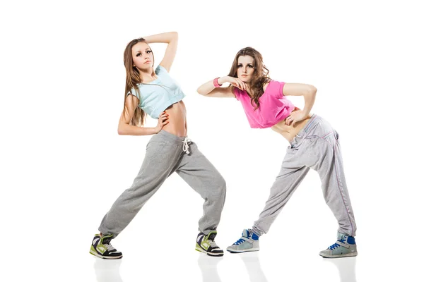 Két táncoló nők — Stock Fotó