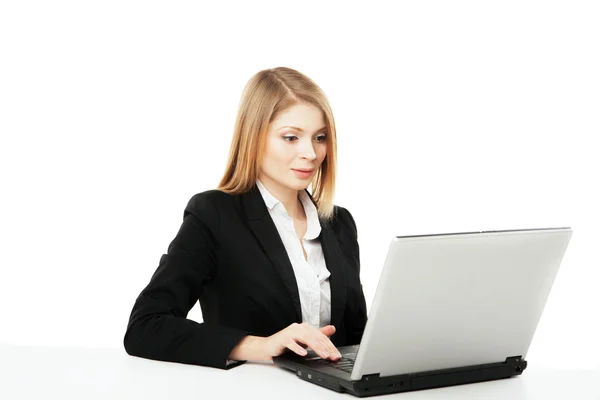 Young busines woman with notebook Royalty Free Stock Images