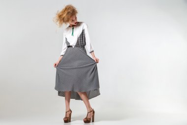 muhteşem kadın genç moda fotoğrafı