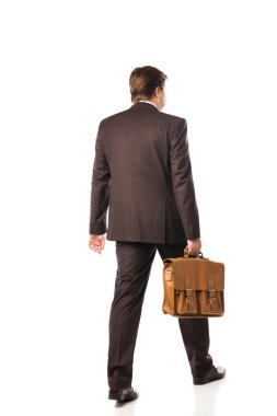 Arkadan görünüş-in iş adamı yürümek