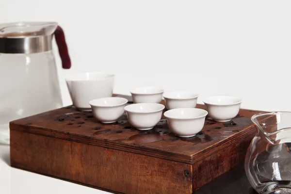 Čínský čajový obřad. čajový set — Stock fotografie