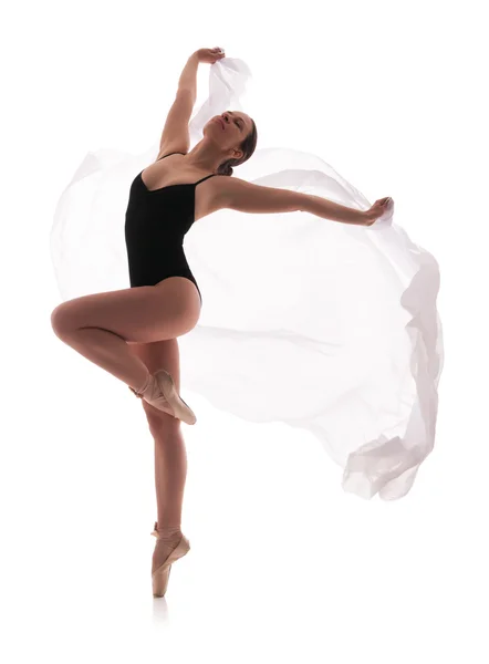 Mulher Ballet dançarina silhueta — Fotografia de Stock