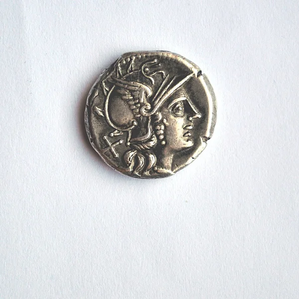 Money.Coins.Rome moneda antigua . Imagen de stock