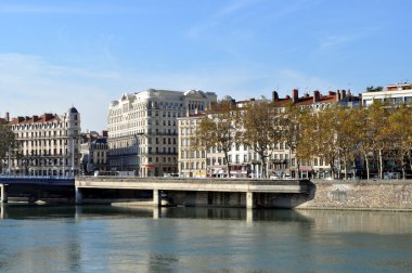 lyon görünümü. Fransa .