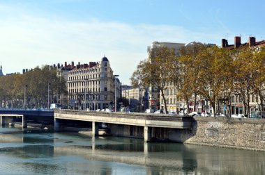 lyon görünümü. Fransa .