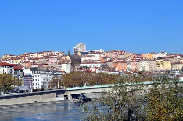 France . Lyon .River . — Stock Photo, Image