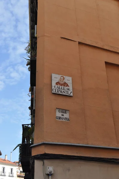 Мадрид Испании Десять Марта Название Улицы — стоковое фото