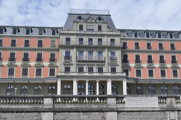 Szwajcarii Genewa Czerwca 2022 Roku Pałac Wilsona — Zdjęcie stockowe