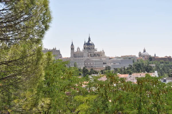 View Madrid Panorama City — Stock fotografie